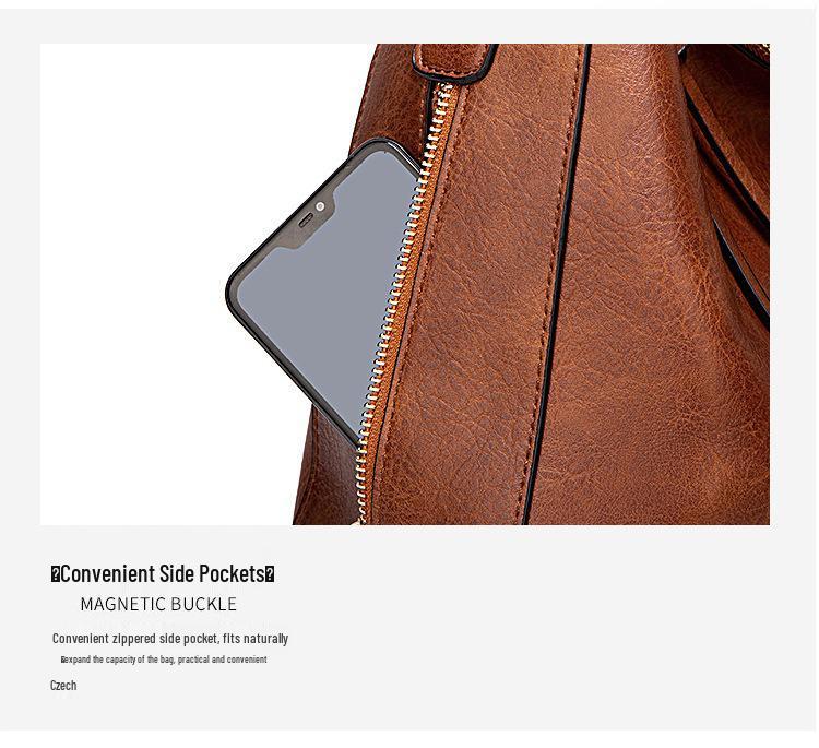 Shiling Women's PU Handbag: Autumn Collection Large Capacity Tote, Shoulder & Messenger Bag