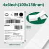 4x6 Zoll Thermodirektetiketten, 500/100 Etiketten pro Stapel, stark haftend, beständig, wasserfest, für Versandetiketten, 100x150 mm
