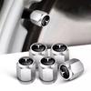 ALS1 5PCS Car Tire Valve Cover Aluminium Alloy Tire Wheel Stem Air Valve Cap For Tesla Model 3 Y S X 2021 Roadster Cybertruck Juguete