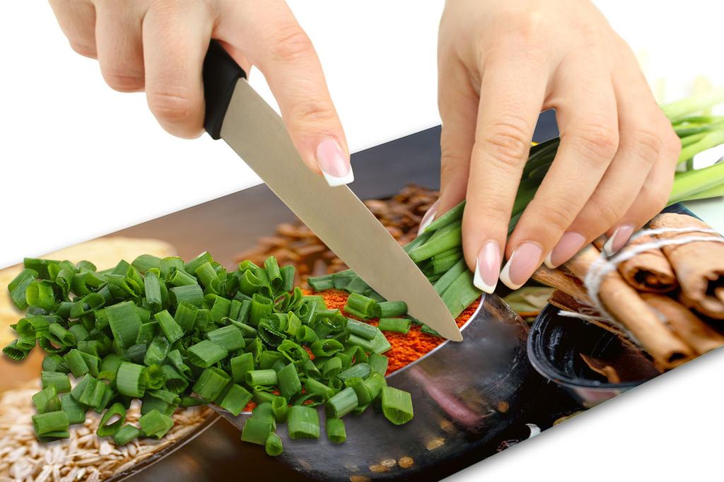 GLASS PLATE CUTTING BOARD 52x30 SPICES