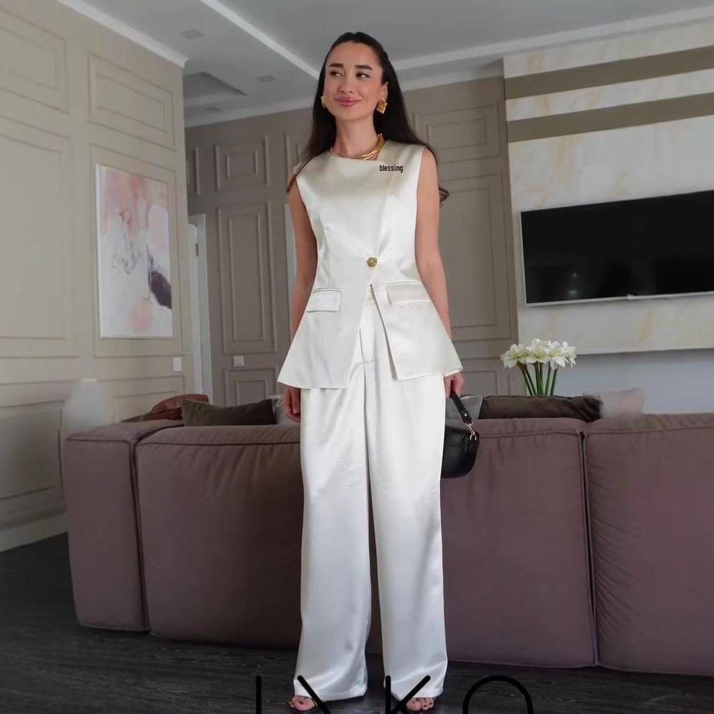 2025 Summer European & American Fashion: Royal Sister Style Women's Versatile Set – High-end, Stylish, Sophisticated