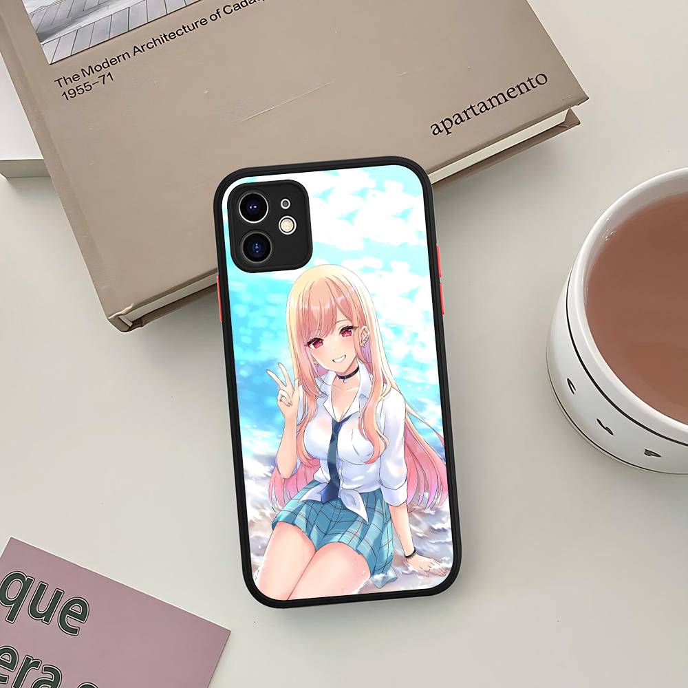 Anime My Dress-Up Darling Phone Case For iPhone 11 12 13 14 15 16 Pro Plus X XS MAX Matte Bumper Shockproof Cover