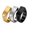2026 European and American Simple Arrow Ring Geometric Triangle Men's INS Wind Niche Ring