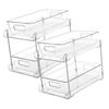 Undersink Kitchen Shelf Cabniet Storage Bins for Countertop Cabinet Kitchens 2Pcs