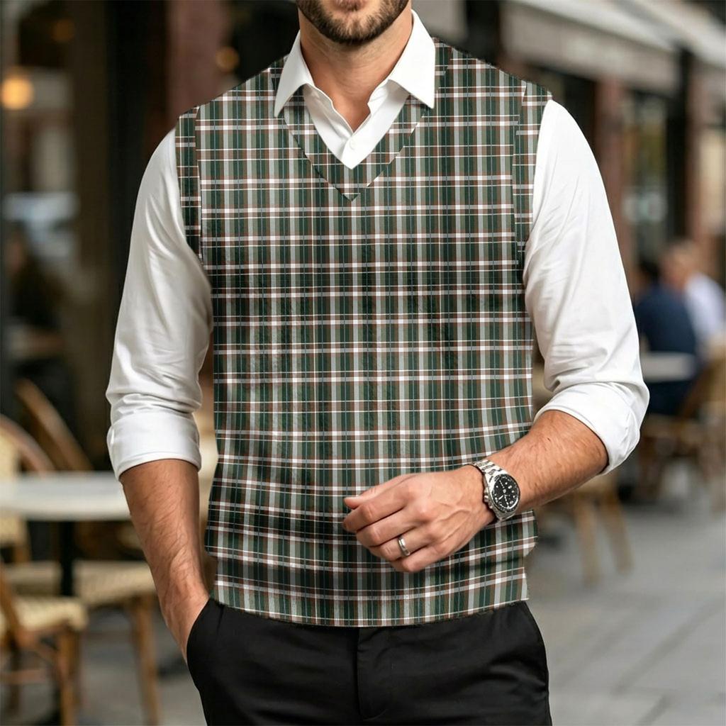 Men's Casual Wool- V-Neck Knit Sweater Vest for Commute