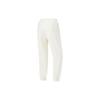 Li Ning Fitness Series Solid Color Tapered Knit Sports Pants Women Bottoms Off-White AKLTB18-2
