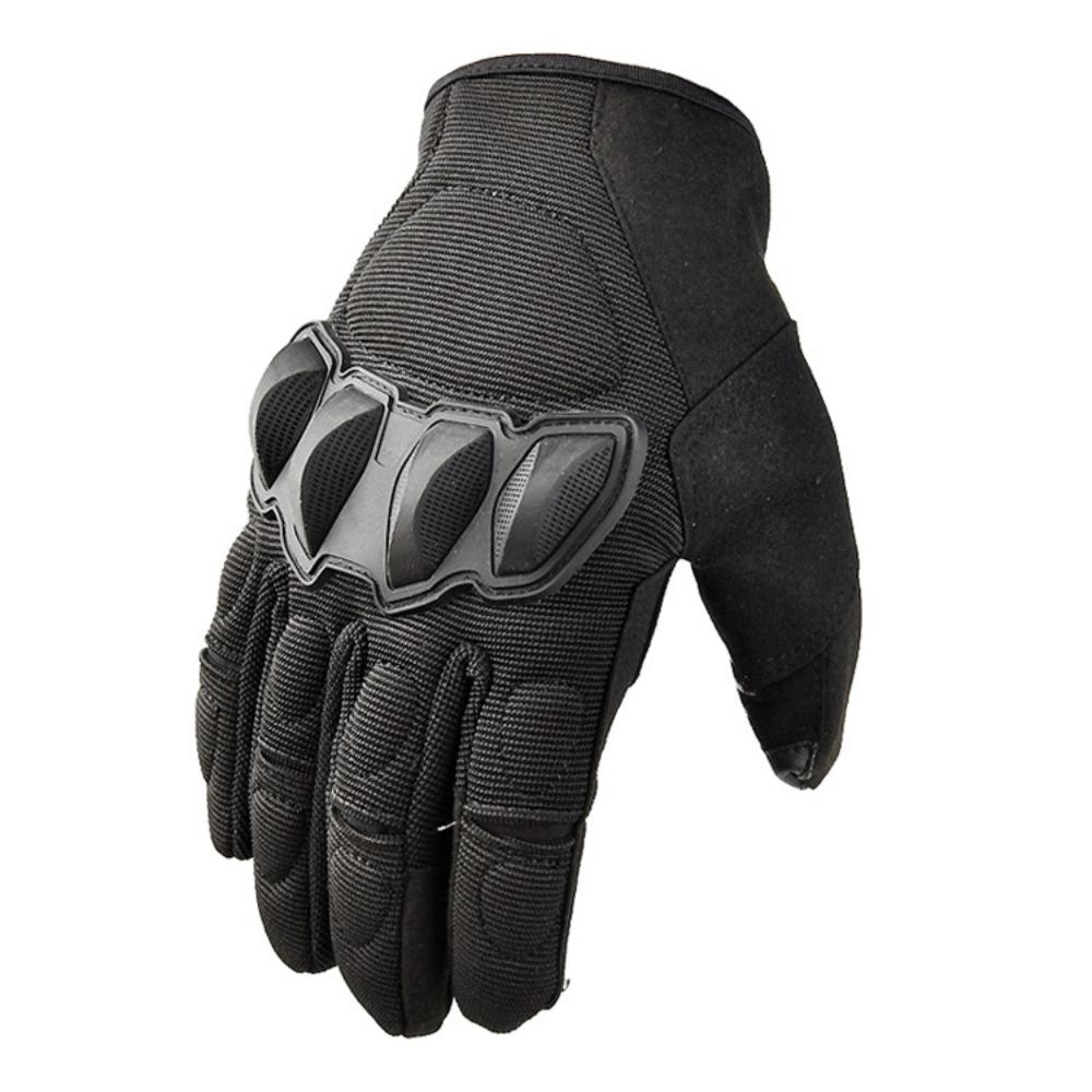 

Чоловічі тактичні рукавички для мотоцикла, для активного відпочинку, локомотива, нековзні, з сенсорним екраном One size чорний