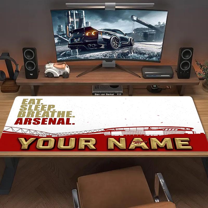 Tappetino per Mouse Personalizzato Arsenal ARSENAL Cuscino Grande per Tavolo da Gioco Antiscivolo per Laptop Tablet Mousepad Grande Tappetino XXL Mini PC Playmat Con Bordo Lock_XIA