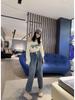High-Quality Plus Size Figure-Flattering Drawstring High-Waisted Jeans for Women - Early Spring Collection