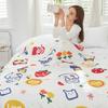 Class A Bamboo Fiber Printed Summer Blanket, Towel Quilt, Nap Blanket, Machine Washable Cartoon Blanket
