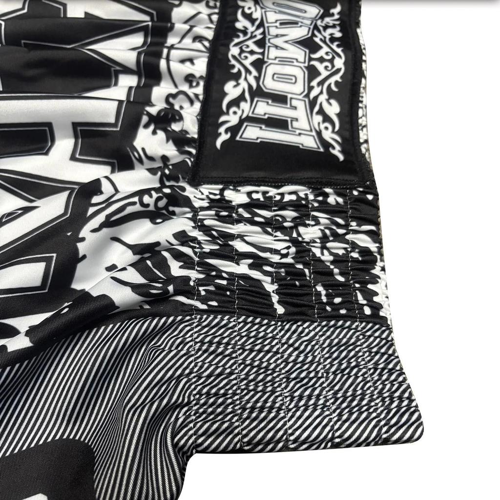 Włóczka Tatuaż Ochrona Muay Thai Kickboxing Boks MMA UFC Spodenki Casual Siłownia Sport Unisex Mężczyźni Kobiety Trening Szybkoschnący Nadruk Elastyczny Wysoki Stan Trening