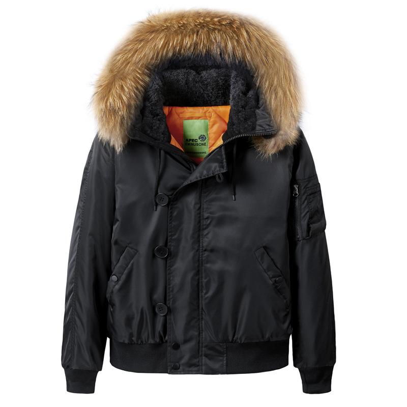 Giacca Bomber Uomo Invernale Cotone Ispessito Casual con Cappuccio Larga Uniforme Baseball MA1 Giacca da Uomo