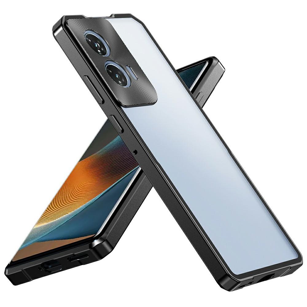 Motorola Edge 50 Ultra 5G tok Kemény PC Fém Keret Matt Telefonborító