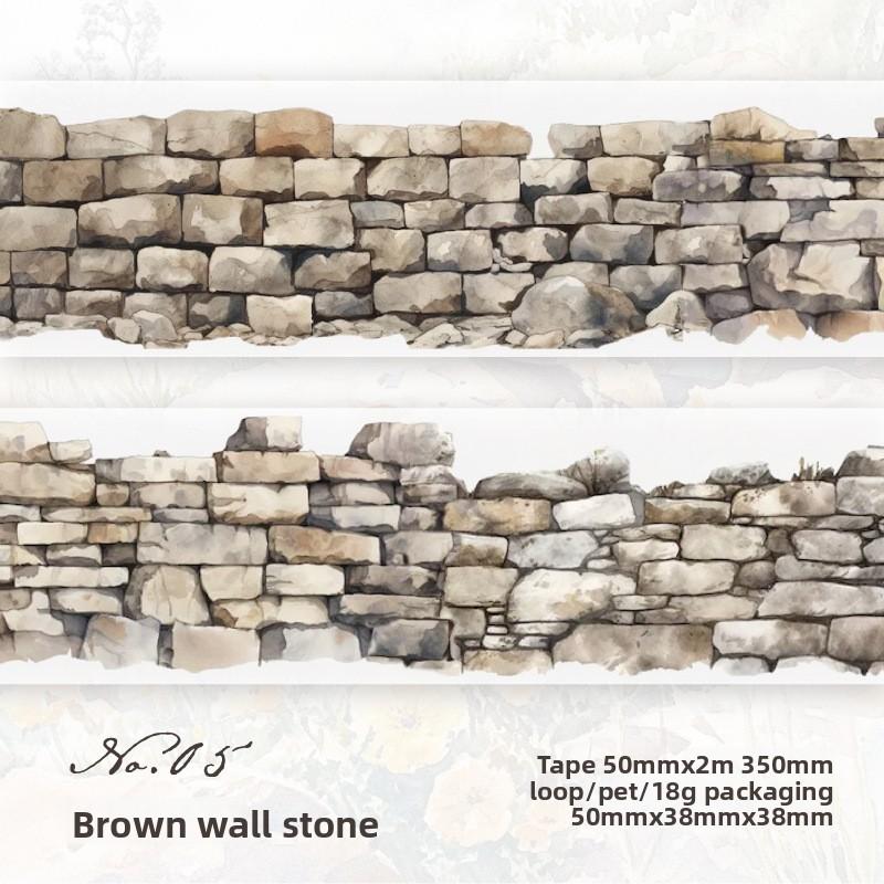 Tape Green Field Flower Wall Series Sealing Stickers Handbooks Albums Diaries Decorations Stickers Notebook Accessories