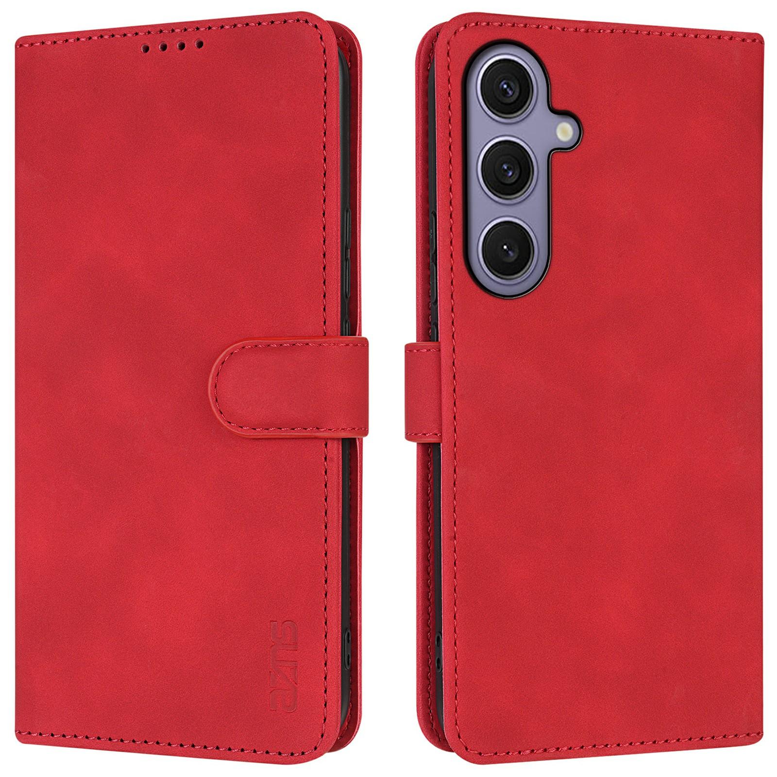 

For Samsung Galaxy A16 4G/5G Case PU Leather Wallet Phone Cover Red