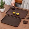 New Rectangular Pallet Plastic Wood-grain Imitation Tray Nordic Style Hotel Service Tray Household