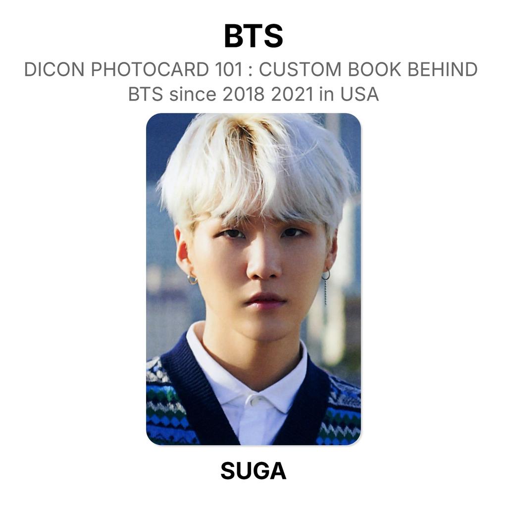 BTS DICON PHOTOCARD 101 : CUSTOM BOOK BEHIND BTS Since 2018 2021 In USA Official Photocard