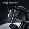Rechargeable Ultra-Bright Eight-Eyed Monster Flashlight with Red Warning Light for Outdoor and Household Use