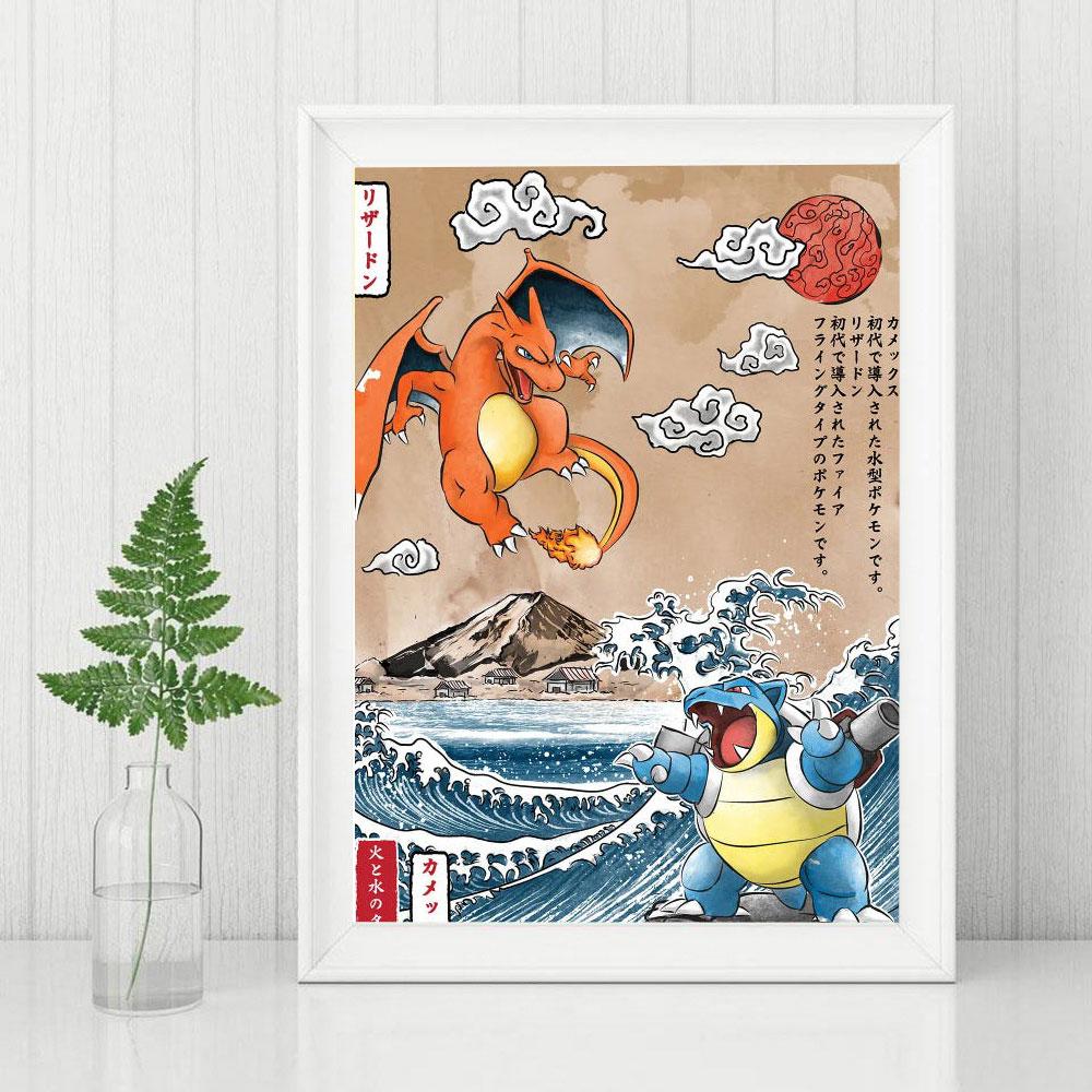 Japanese Anime Comic The Great Wave Diamond Painting Wall Art Decor Diamond Embroidery Mosaic Kids Room Decor Cuadros Posters