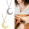Ayatul Kursi Crescent Necklace Arabic Gold Silver Color Religion Jewelry Prayer Moon Pendant Necklaces Neck Jewelry