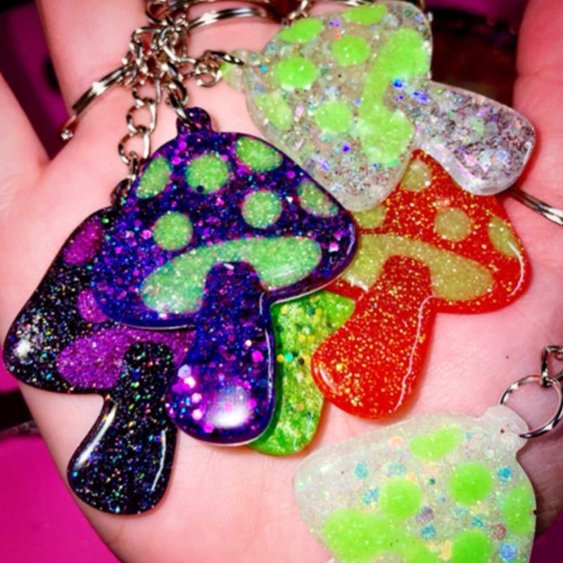 3Pieces Earring Resin Mold Silicone Mushroom Earring Mold for Jewelry Making Silicone Mold for Resin DIY Fashion Earring