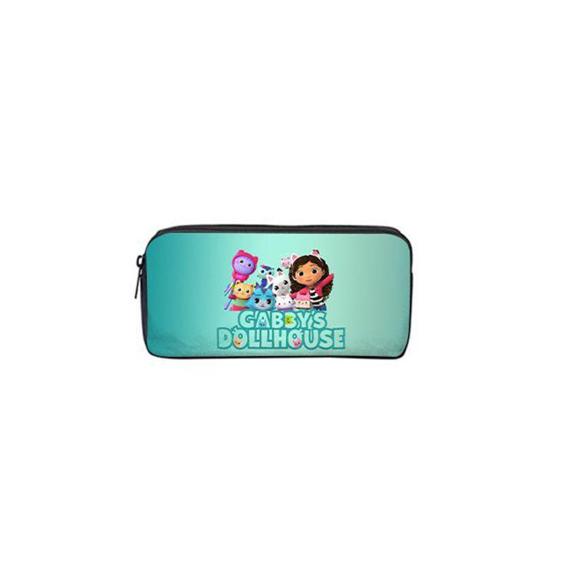 Gabbys Dollhouse Backpack Schoolbag Students Shoulder Bags Pencil Case Pouch