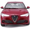 Bburago 1/24 Alfa Romeo Stelvio Red Diecast Model Car, Finished Product, 1:24 Alfa Romeo Stelvio 18-21086 RD