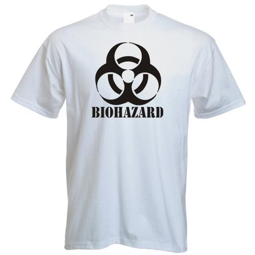 Biohazard TShirt Emo Gamer Cool Rock Music Zombie Apocalypse Armageddon