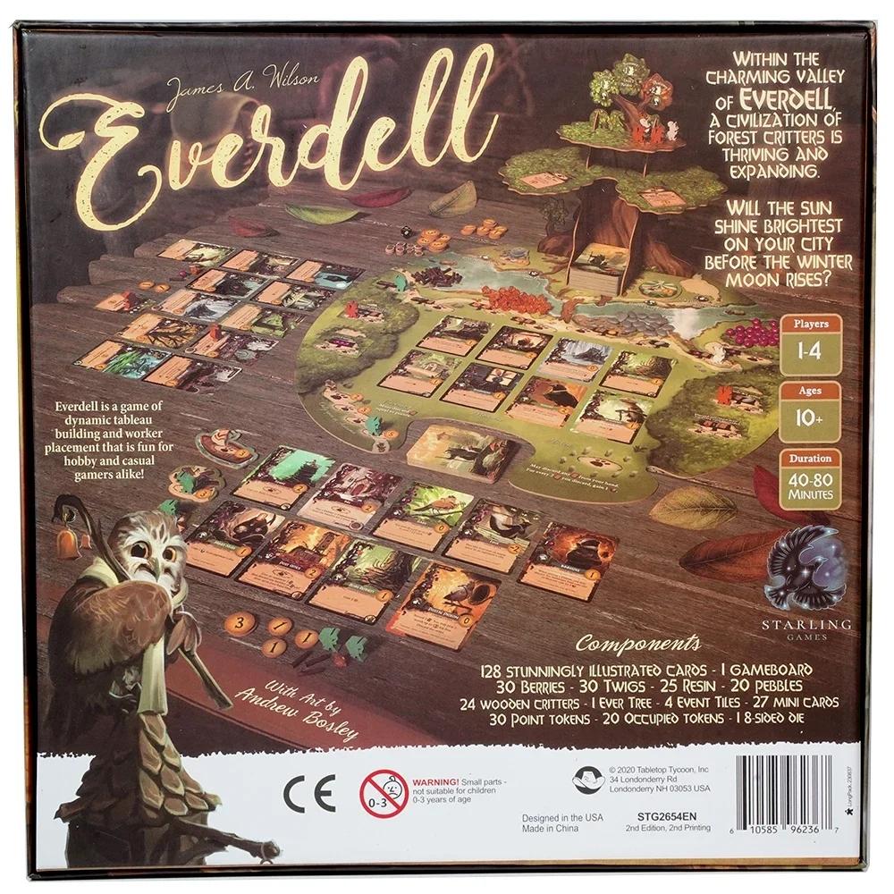 Everdell Strategy Board Game Forest City-Building Card Drafting Family Game 1-4 Players