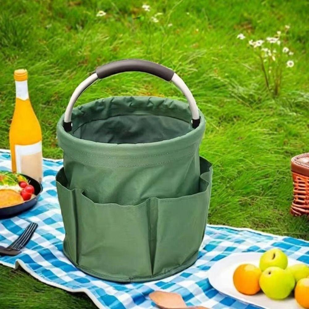 Multifunction Garden Tools Bag Multi Pocket Electrician Toolkit Bucket Fishing