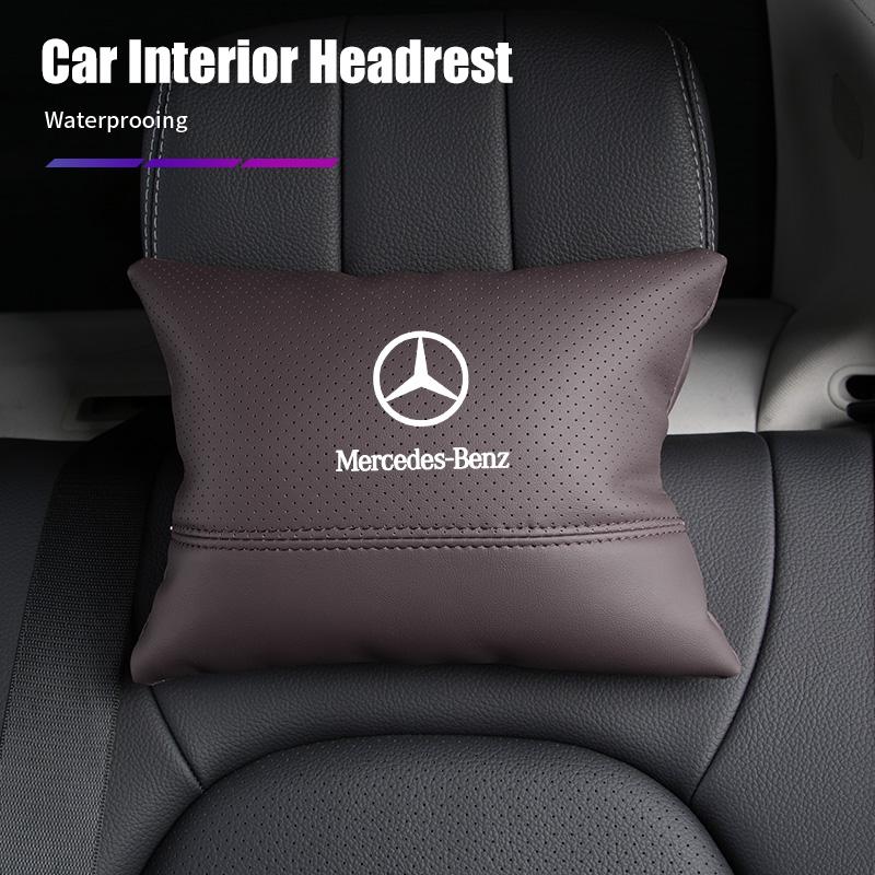 ISD4 2026 Hot Car Headrest Interior Accessories Neck Pillow For Mercedes Benz AMG W204 W205 W203 W211 W212 W213 W201 W210 W124 W126 W