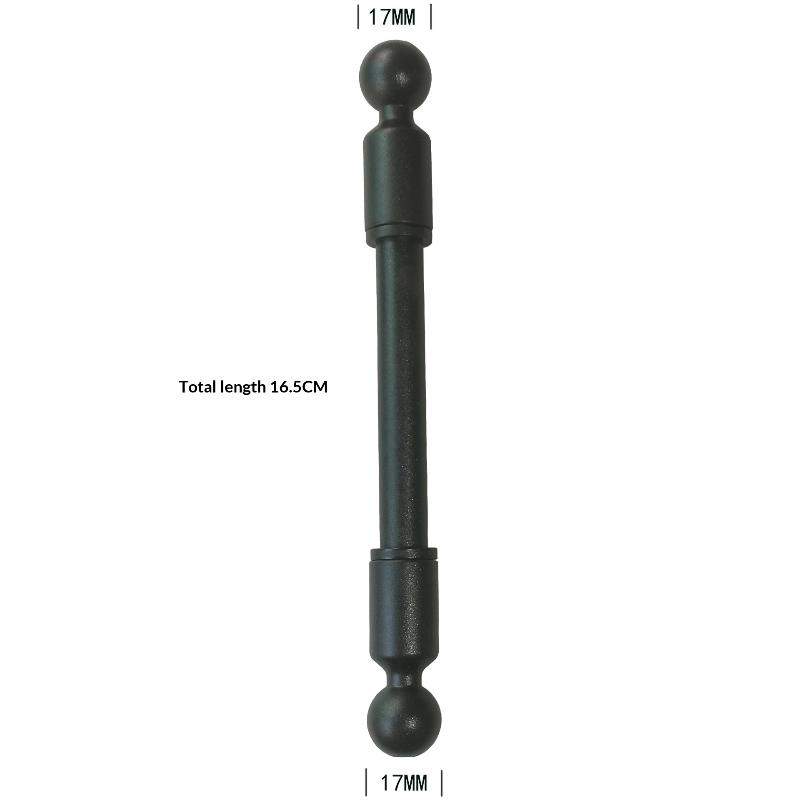 Dual Ball Head Extension Rod Accessories For Car Phone Mount - Adjustable Bending Dual Ball