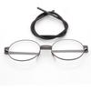 Universal Men'S And Women'S Portable Magnetic Reading Glasses High-Grade Alloy Magnetic Suction Neck Strap Reading Glasses