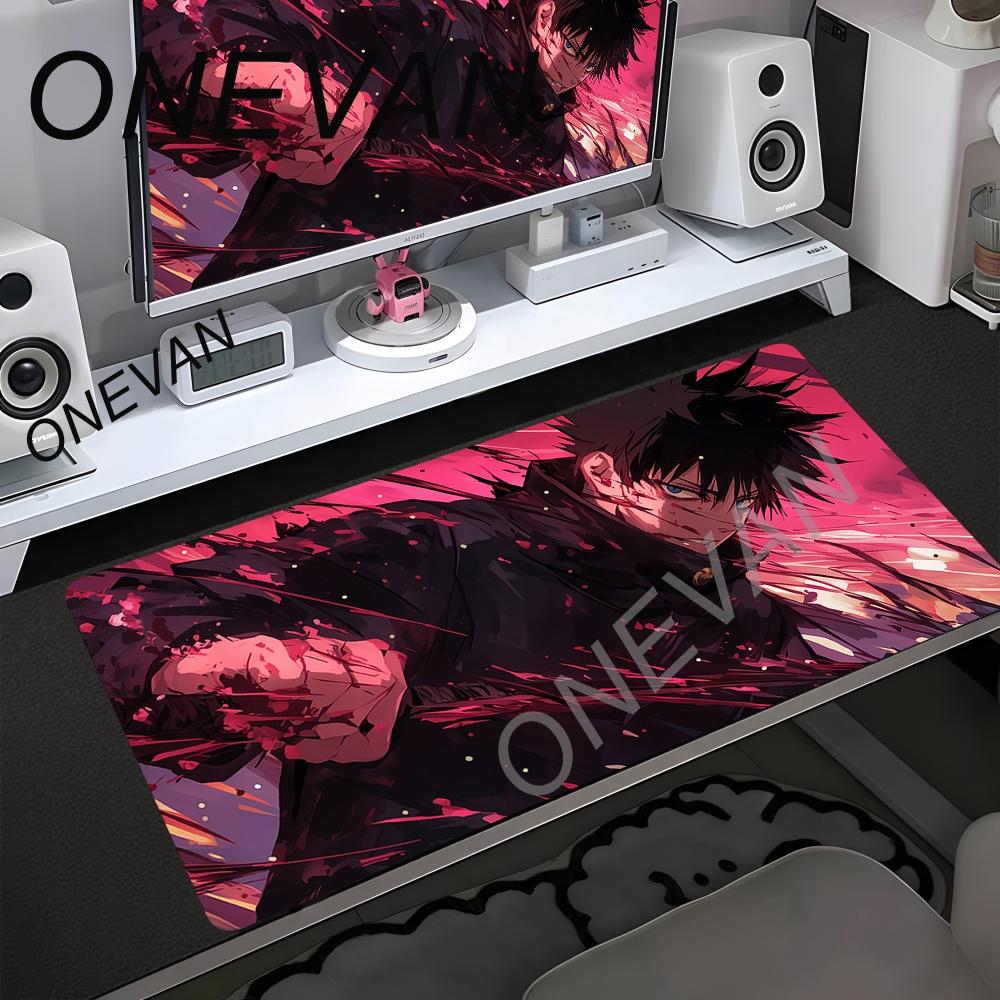 Tapete de Rato Roxo de Anime HD Jujutsu Kaisen Teclado de Jogo Mesa Tapete de Secretária Portátil Satoru Gojo Mousepad PC Gamer Gabinete Tapete de Secretária Estendido