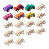 Bueno-Pack de 36 Coches de Madera para Manualidades DIY Coches de Madera sin Terminar para Pintar Coches de Madera para Manualidades para Actividades en Casa Proyectos de Manualidades Familiares