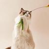 Cat toys, dog tail grass teasing cat pole feather pole wire cat toys, feather pole, flexible wire durable pet supplies