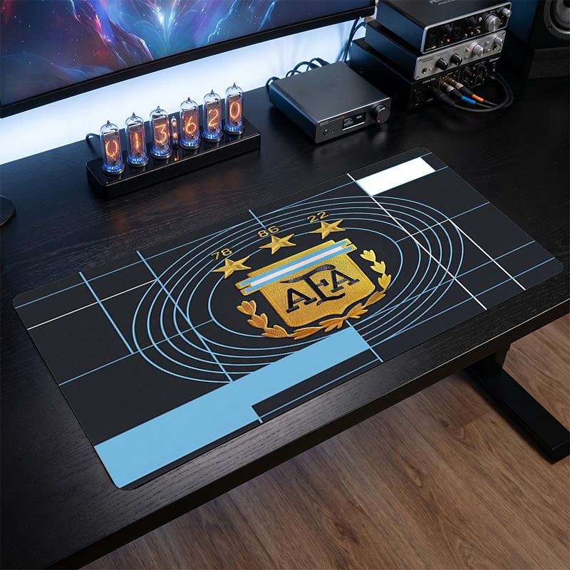 Tappetino Mouse Scudo Calcio Argentina, Tappetino da Scrivania Esteso Antiscivolo in Gomma per Gaming Ufficio Laptop Regalo per Fan