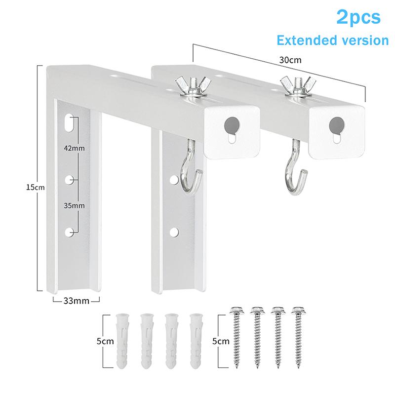 Universal Adjustable Projector Screen Mounting Hook Projection Screen Wall Hanging L-Bracket Movie Screen Curtain Mount Hook Kit