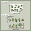 Hanging Plant Wall Stickers Bohemian Botanical Decor for Bedroom and Living Room Home Wall Art