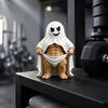Новинка для домашнего офиса, забавная фигурка мускулистого призрака, статуэтка из смолы на Хэллоуин, жуткая фигурка для мужского рабочего стола, вечеринки, декор для стола, камина, креативная