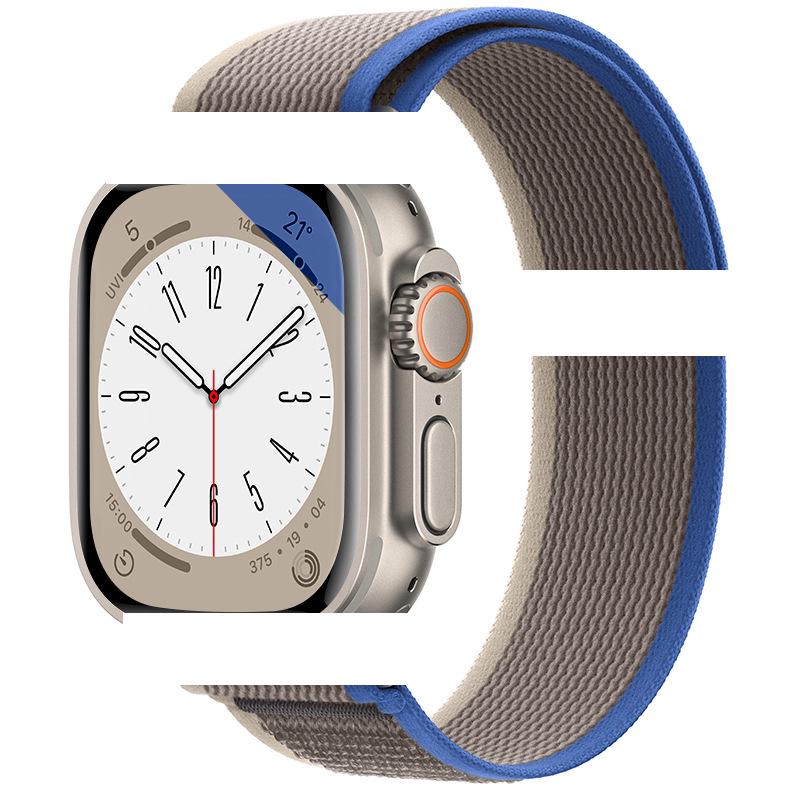 Apple Watch Ultra 10/9 Nylon Woven Velcro Trail Loop Strap