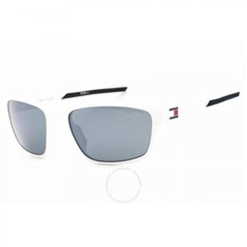 

Мужские солнцезащитные очки Tommy Hilfiger Silver Wrap TH 1978 S 06HT TI 60