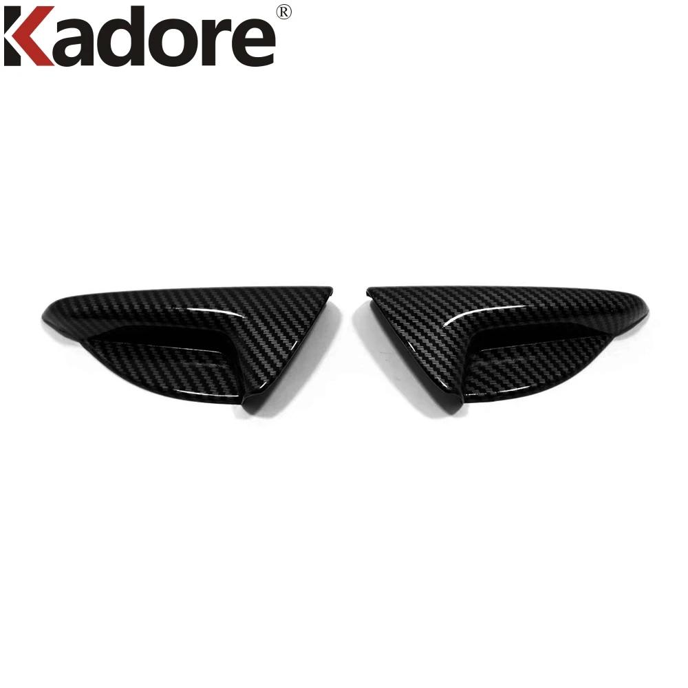 Car Rear Seat Adjust Switch Button Cover Trim For Toyota Highlander Hybrid    Carbon Interior Mouldings Accessories Carbon Fiber