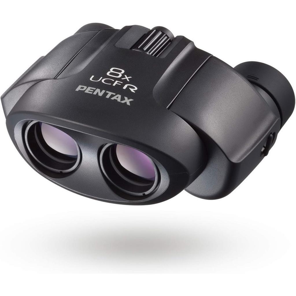 Pentax UCF R 8x21 Binoculars 8x Magnification Lightweight 210g BAK4 Prism Compact for Birdwatching Sports Viewing Glasses-Friendly