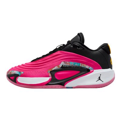 Sapatos de Basquetebol Luka 3 Antiderrapantes Resistentes ao Desgaste Cano Baixo Unissex Rosa Preto Jordan FQ1285-600