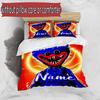 3pcs Duvet Cover Set (1*Duvet Cover + 2*Pillowcase, Without Core), Custom Name Huggy Wuggy Pattern Bedding Set, Home Bedroom Decor Gift
