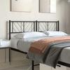 VidaXL Black Metal Headboard 150 Cm 372213