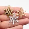 Snowmen Charms Snowflake Pendants For Winter Christmas Themed Jewelry