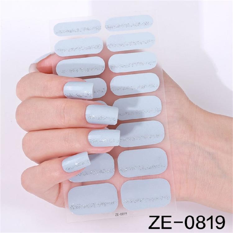 Gels Nail Sticker French Tip Nails Polish Strips Manicures Sticker Waterproof Gels Nail Wraps Gels Nail Strips