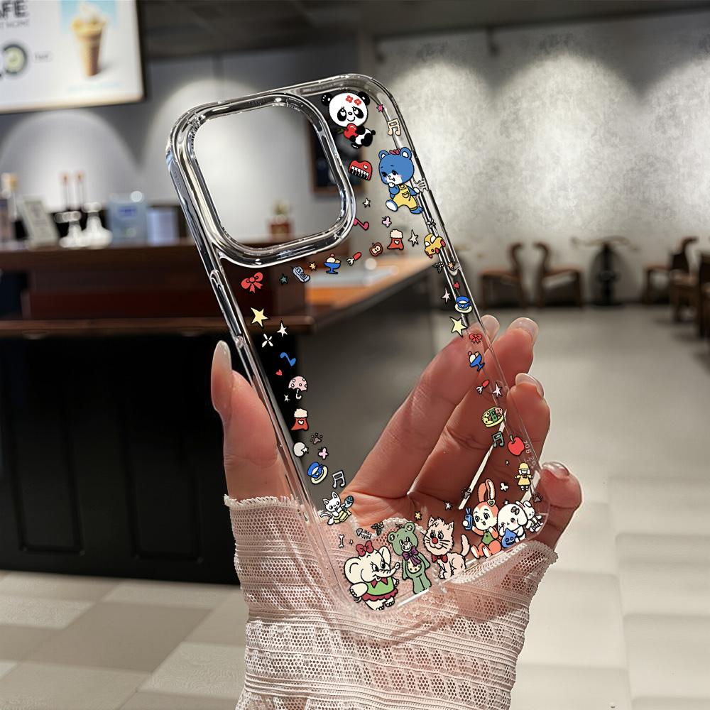 Acrylic Phone Case for iPhone 11 12 13 14 Pro 12 14 16 Pro Max for Samsung A16 A36 A56 S24 FE High-quality Painted Anti-fall Mobile Phone Case